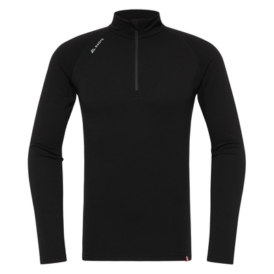 R5 Merino Zip Shirt Long Men | black