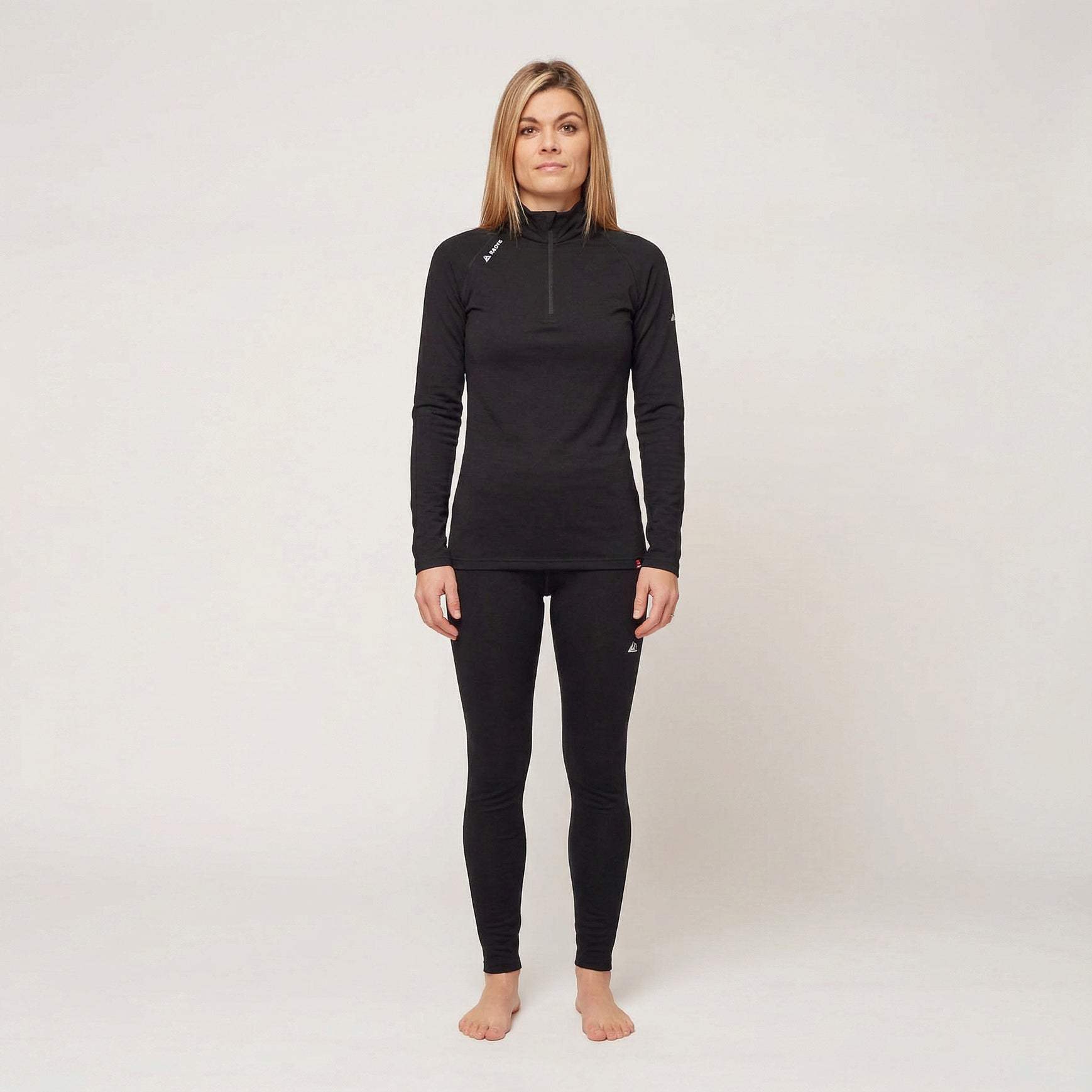 R5 Merino Zip Shirt Long Women | black