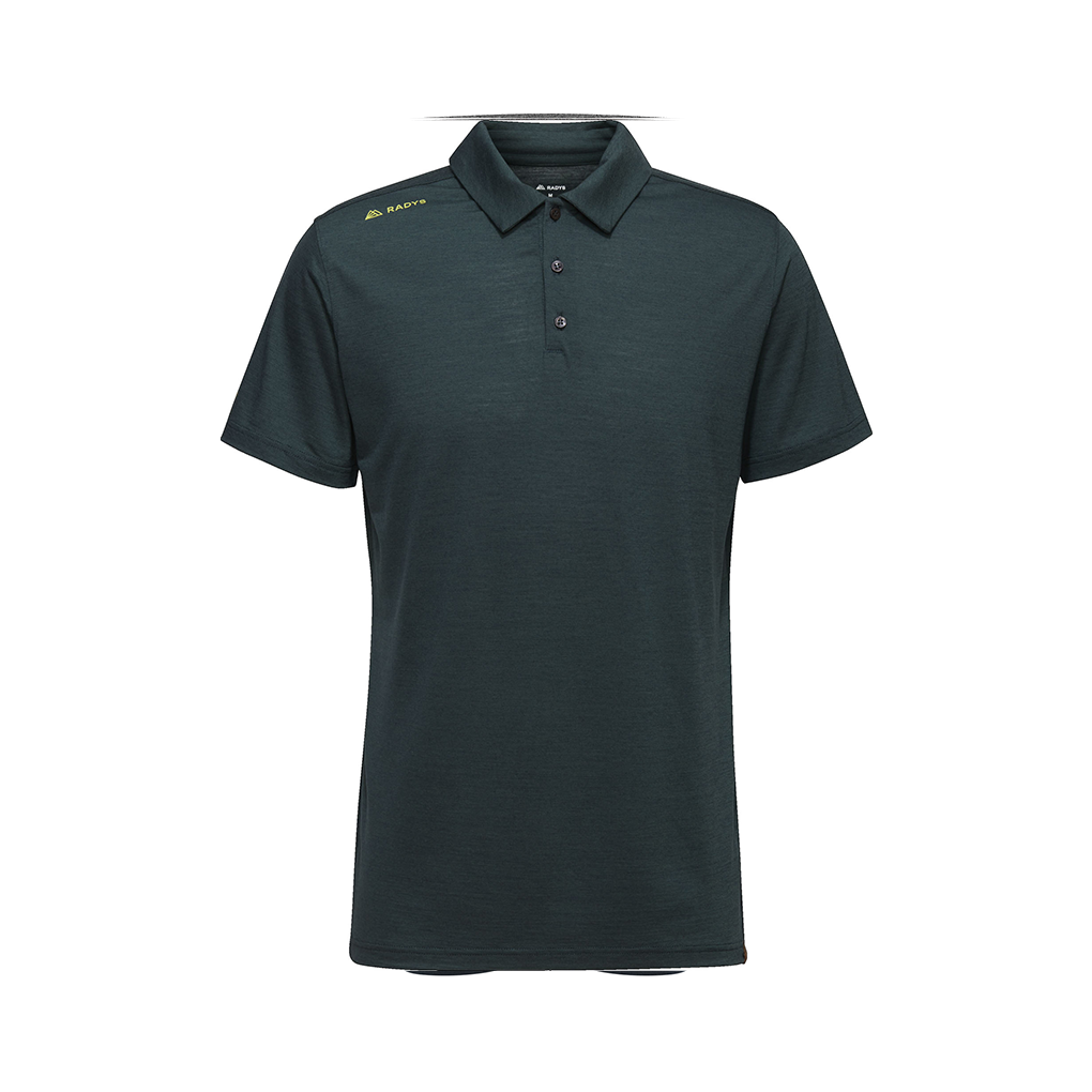 R5 Light Merino Polo Men | green gables