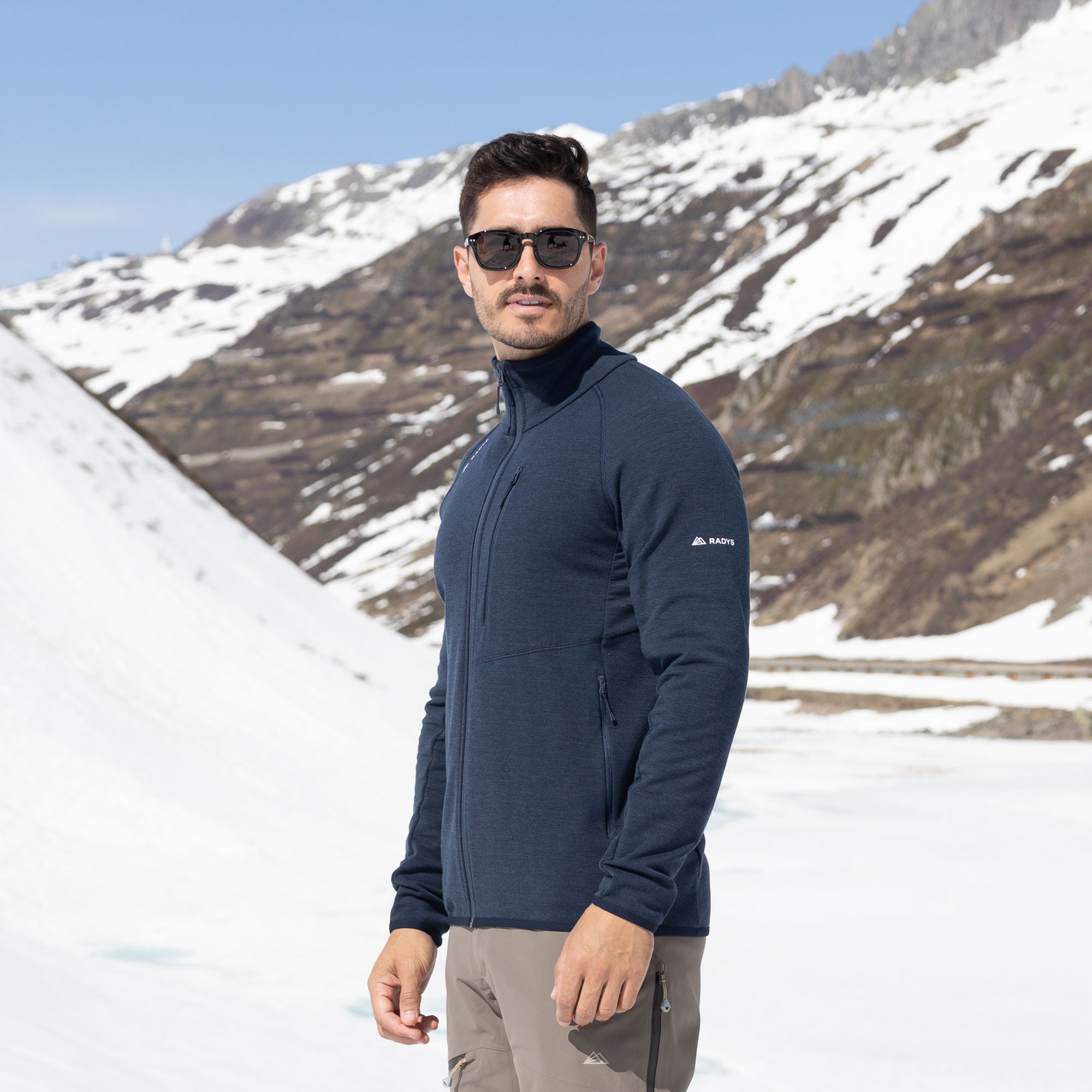 R4 Merino Fleece Jacket Men | navy