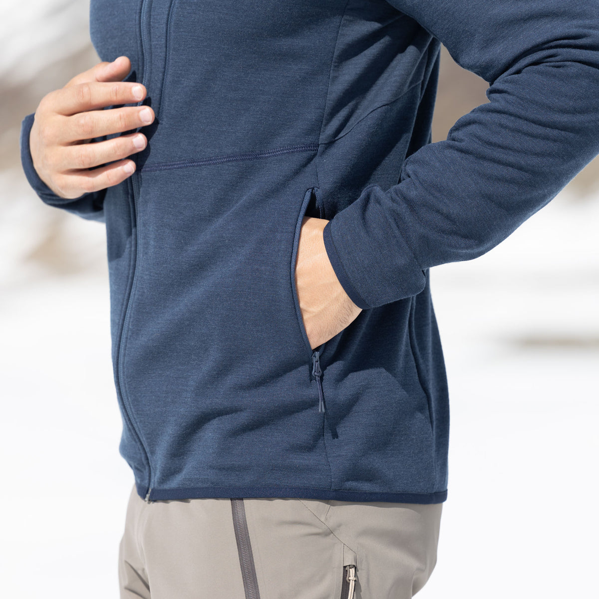 R4 Merino Fleece Jacket Men | navy