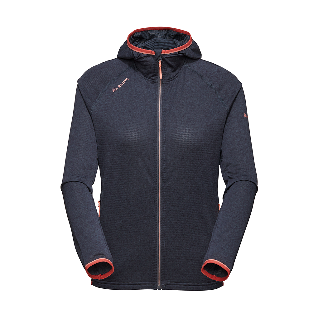 R4 Light Stretchfleece Hoody J Women | india ink