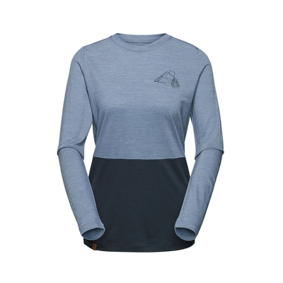 R5 Free Mountain Merino Shirt Women | Shadow Blue