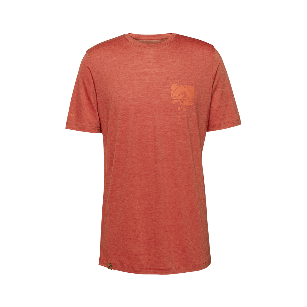 R5 Light Merino Sunset T Men | terracotta