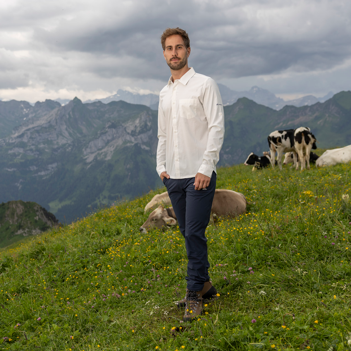 R5 Fusion Shirt Long Men | blanc de blanc
