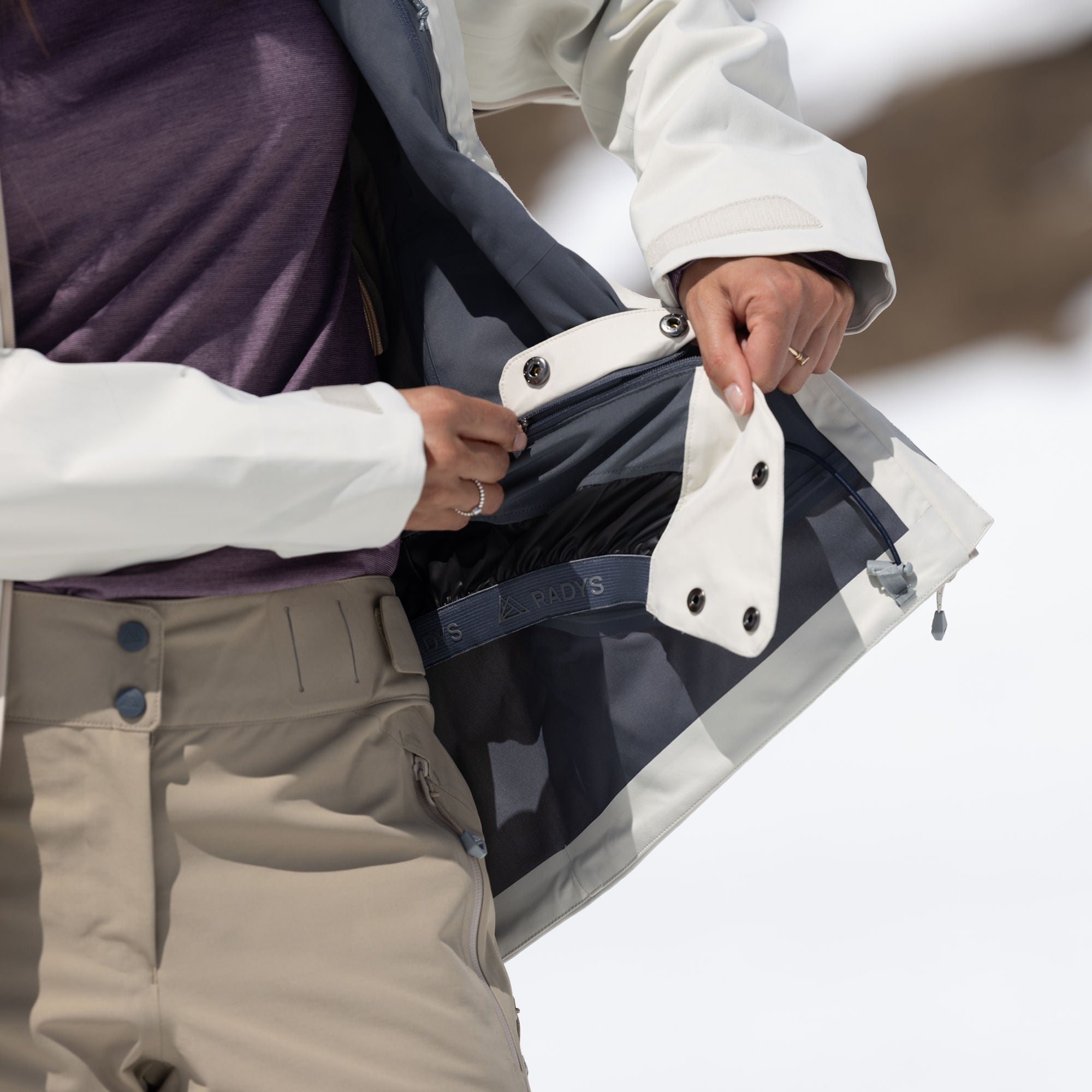R1 Tech Jacket Women | pearl