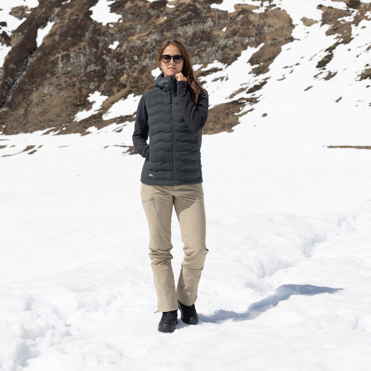 R3 Insulated Vest Women | thyme leaves