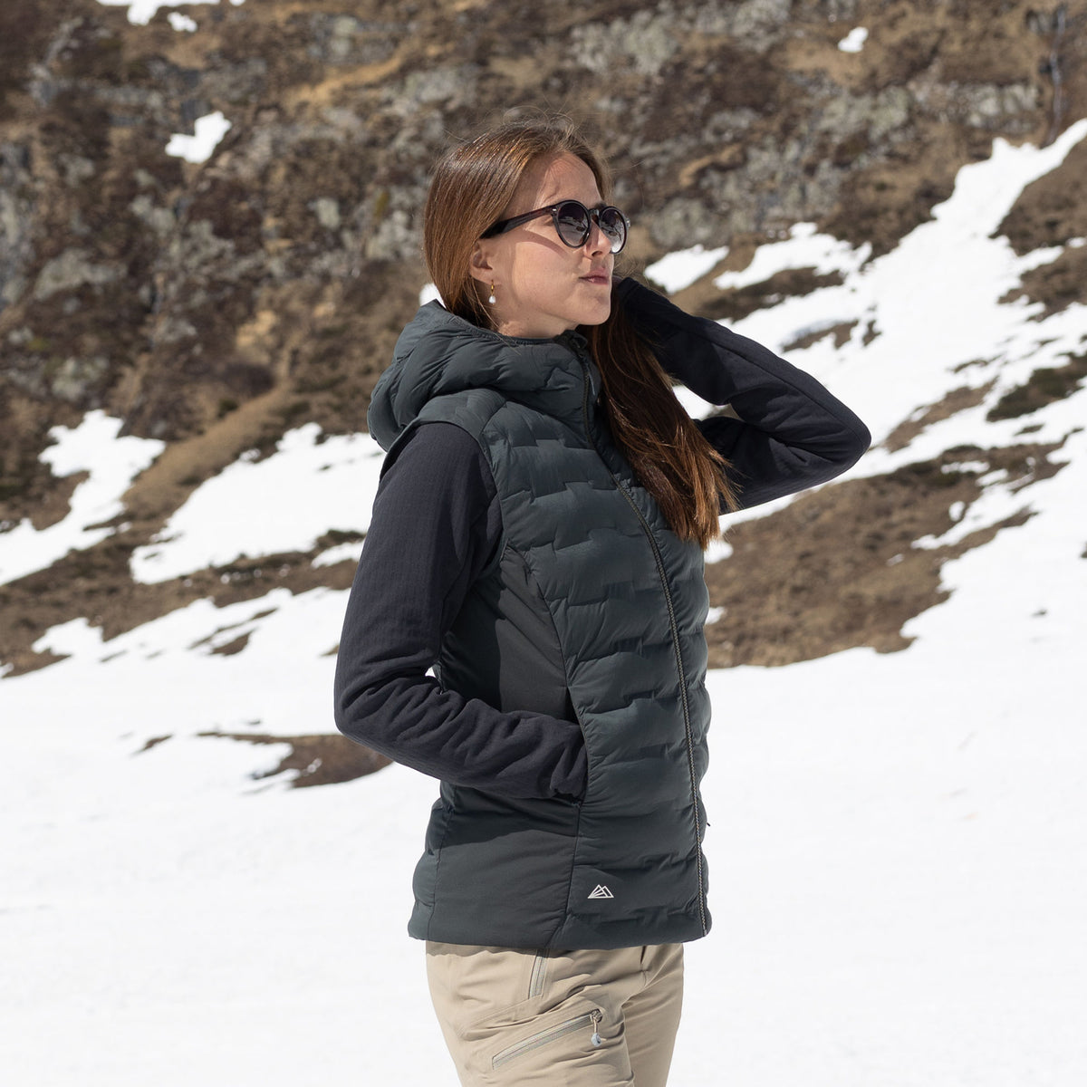 R3 Insulated Vest Women | thyme leaves
