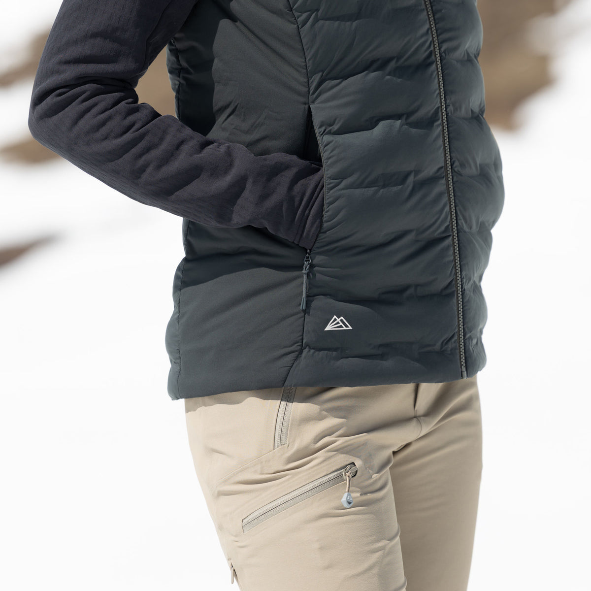R3 Insulated Vest Women | thyme leaves