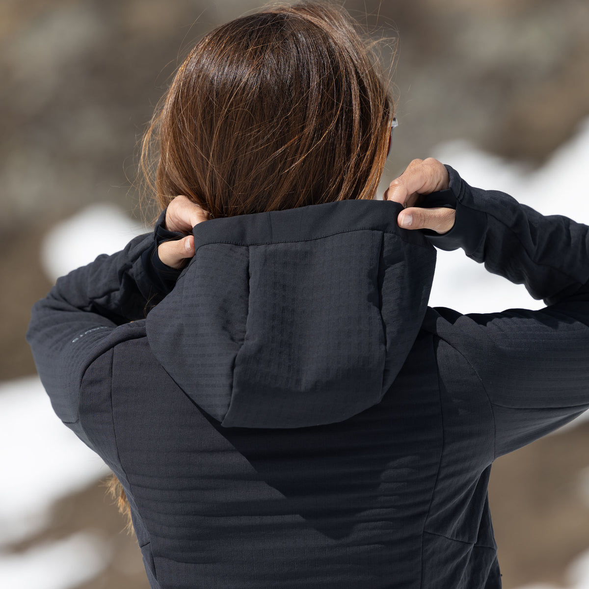 R4 Alpine Woven Fleece Jacket Women | black