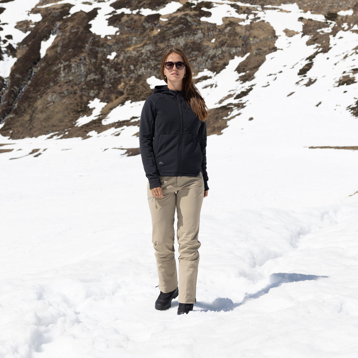 R4 Alpine Woven Fleece Jacket Women | black