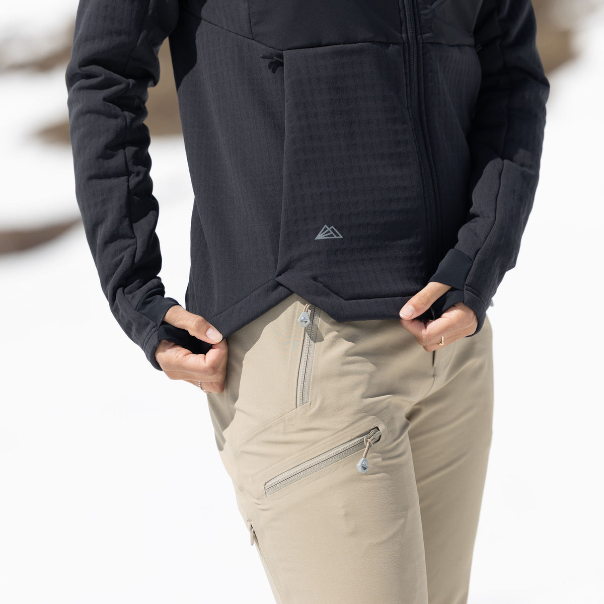 R4 Alpine Woven Fleece Jacket Women | black