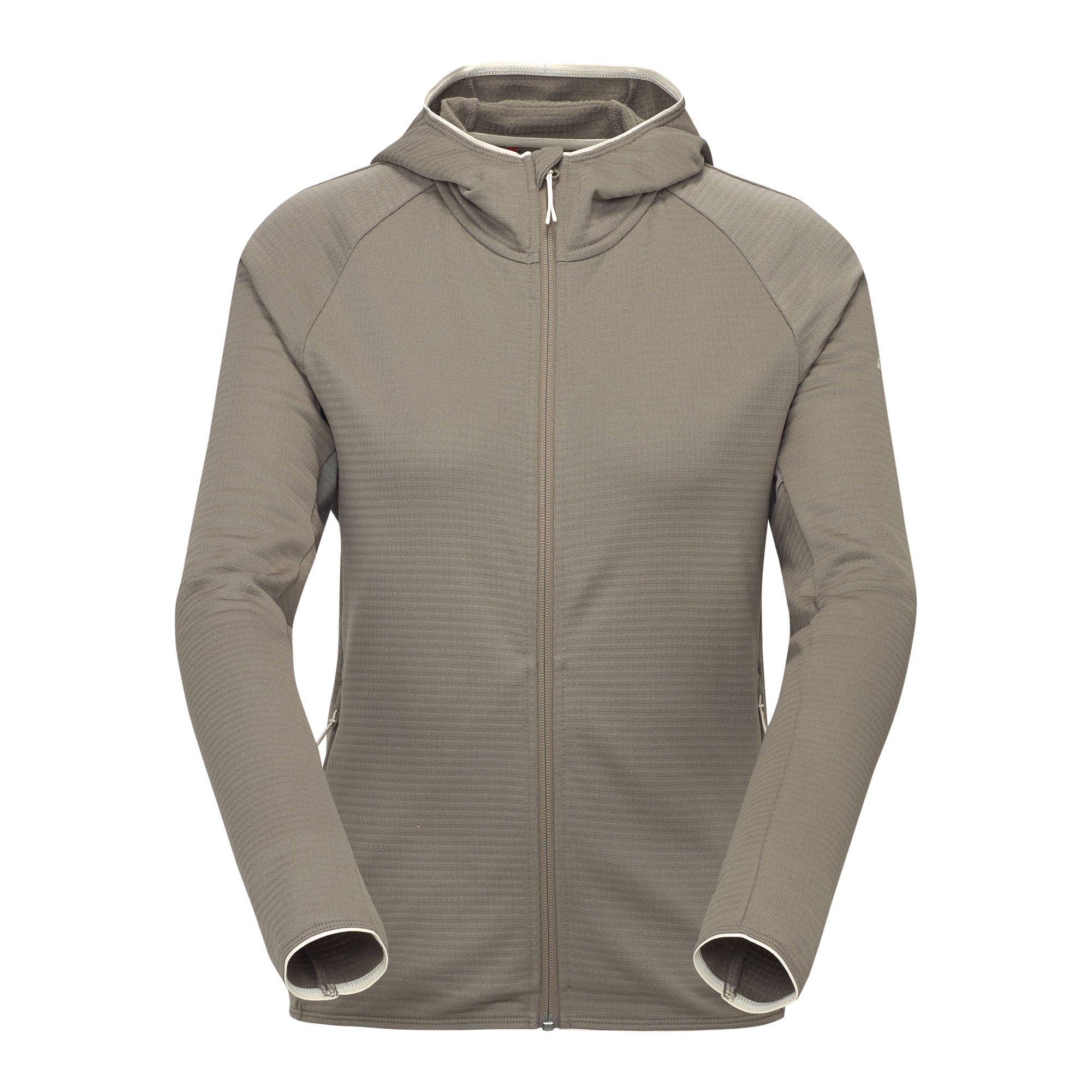 R4 Merino Waffle Hoody Jacket Women | ash