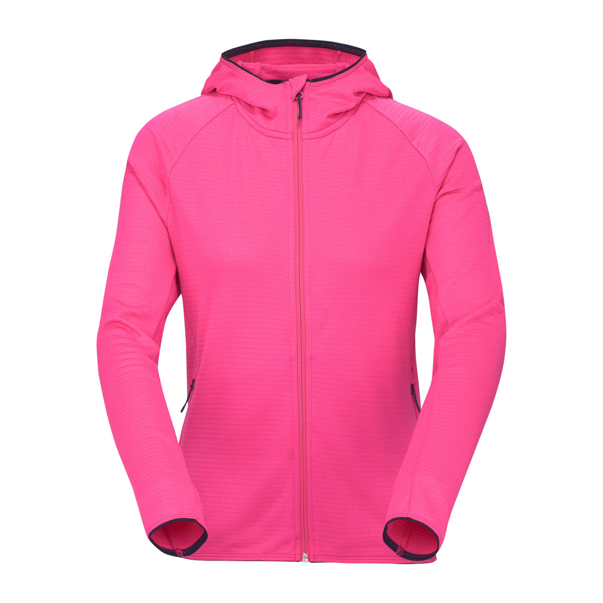 R4 Merino Waffle Hoody Jacket Women | bright pink