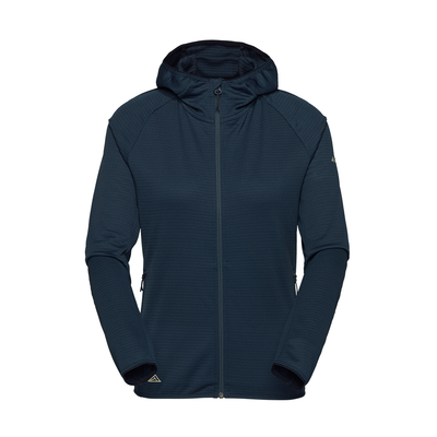 R4 Merino Waffle Hoody Jacket  Women | navy