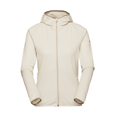 R4 Merino Waffle Hoody Jacket  Women | pearl