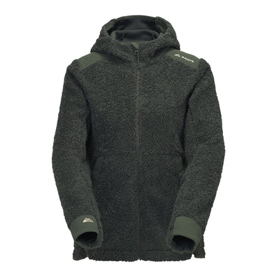 R4 Teddy Fleece Hoody Jacket Women | thyme leaves