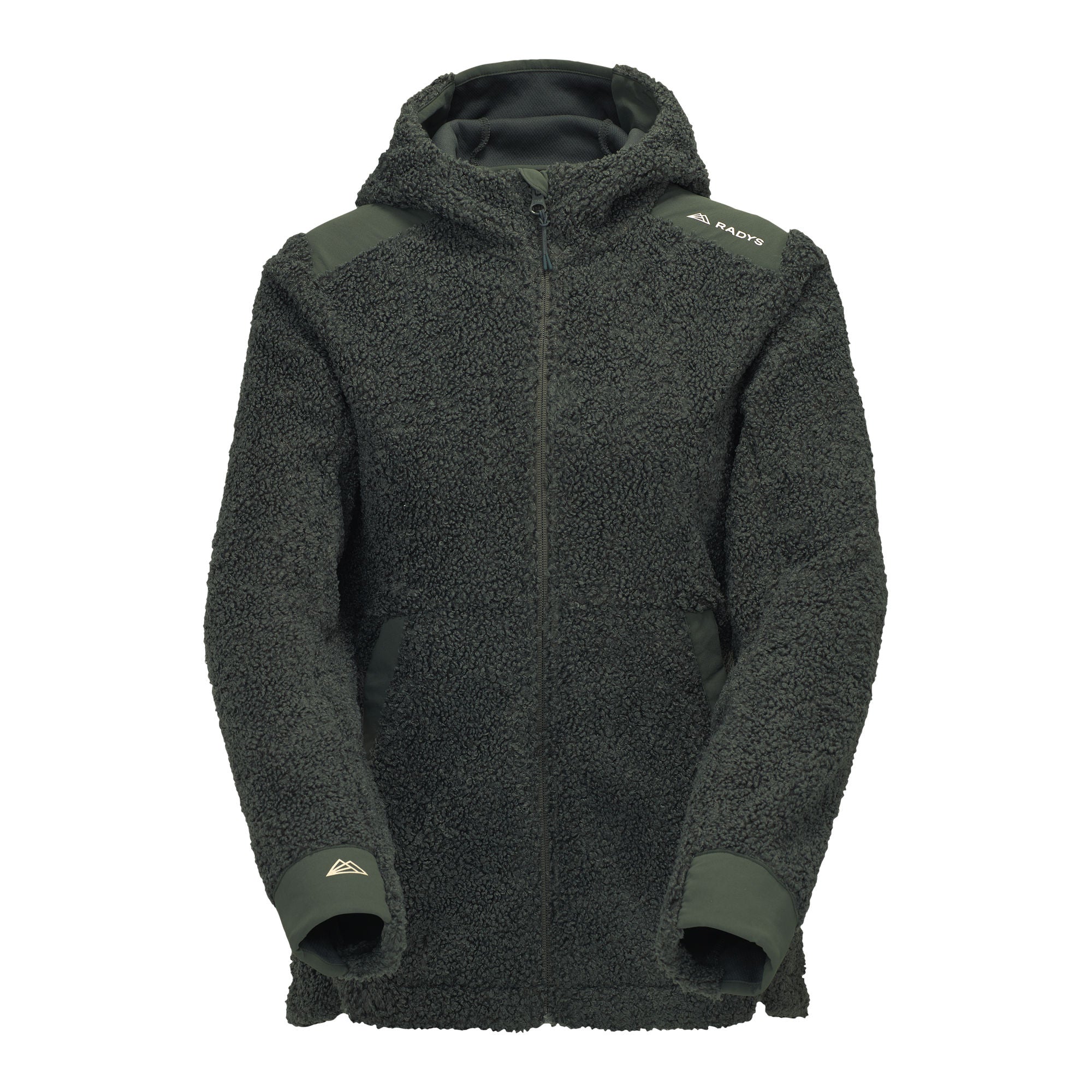 R4 Teddy Fleece Hoody Jacket Women | thyme leaves