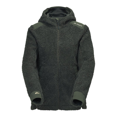 R4 Teddy Fleece Hoody Jacket Women | thyme leaves