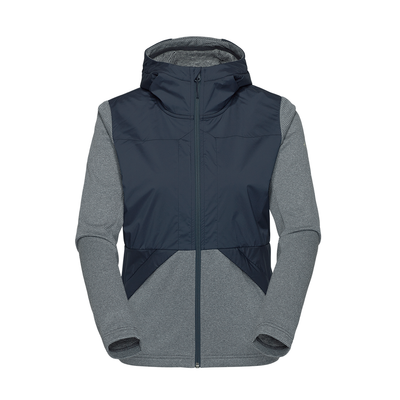 R4 Hybrid Merino Fleece Hoody Women | navy