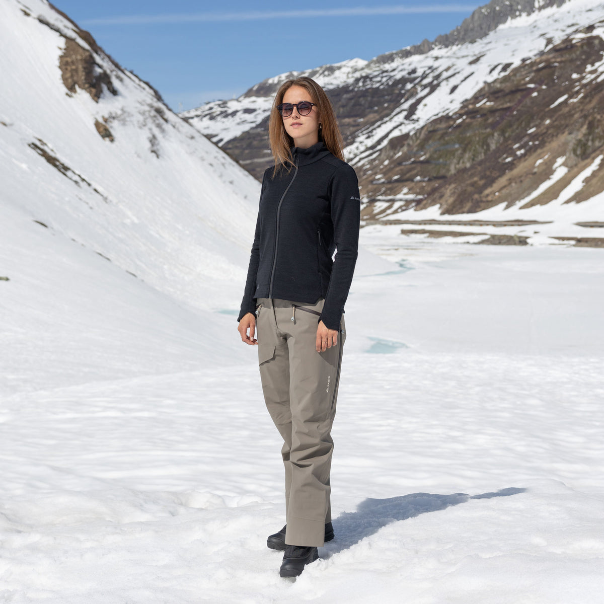 R4 Merino Fleece Jacket Women | black