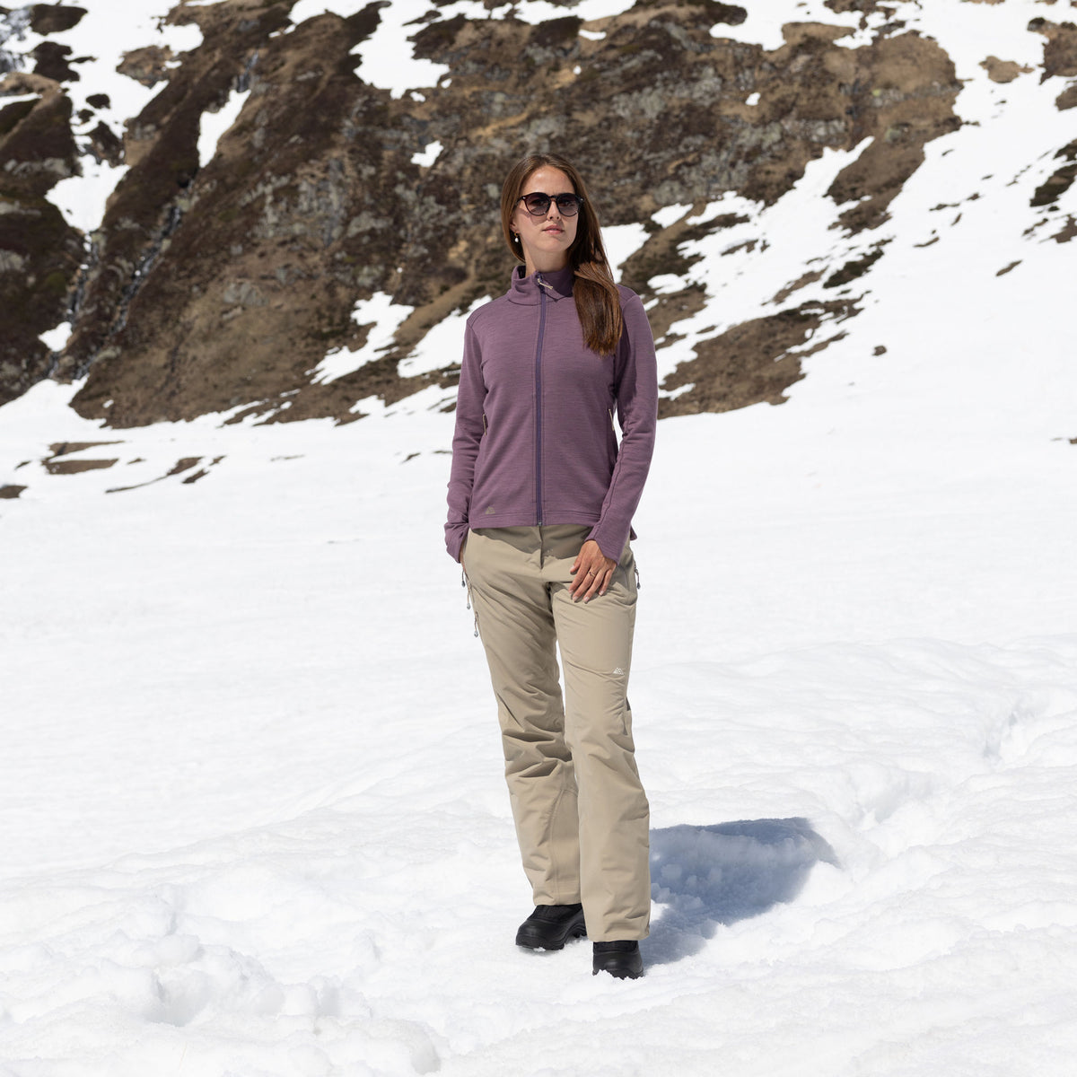 R4 Merino Fleece Jacket Women | grape