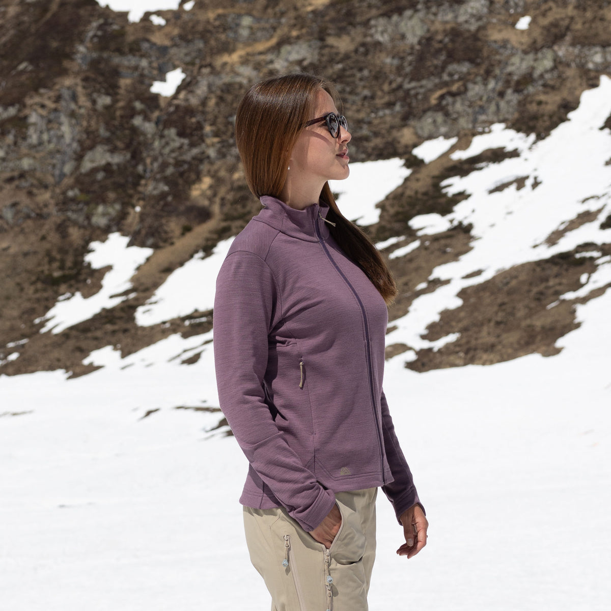 R4 Merino Fleece Jacket Women | grape