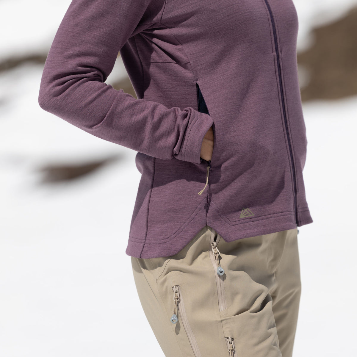 R4 Merino Fleece Jacket Women | grape