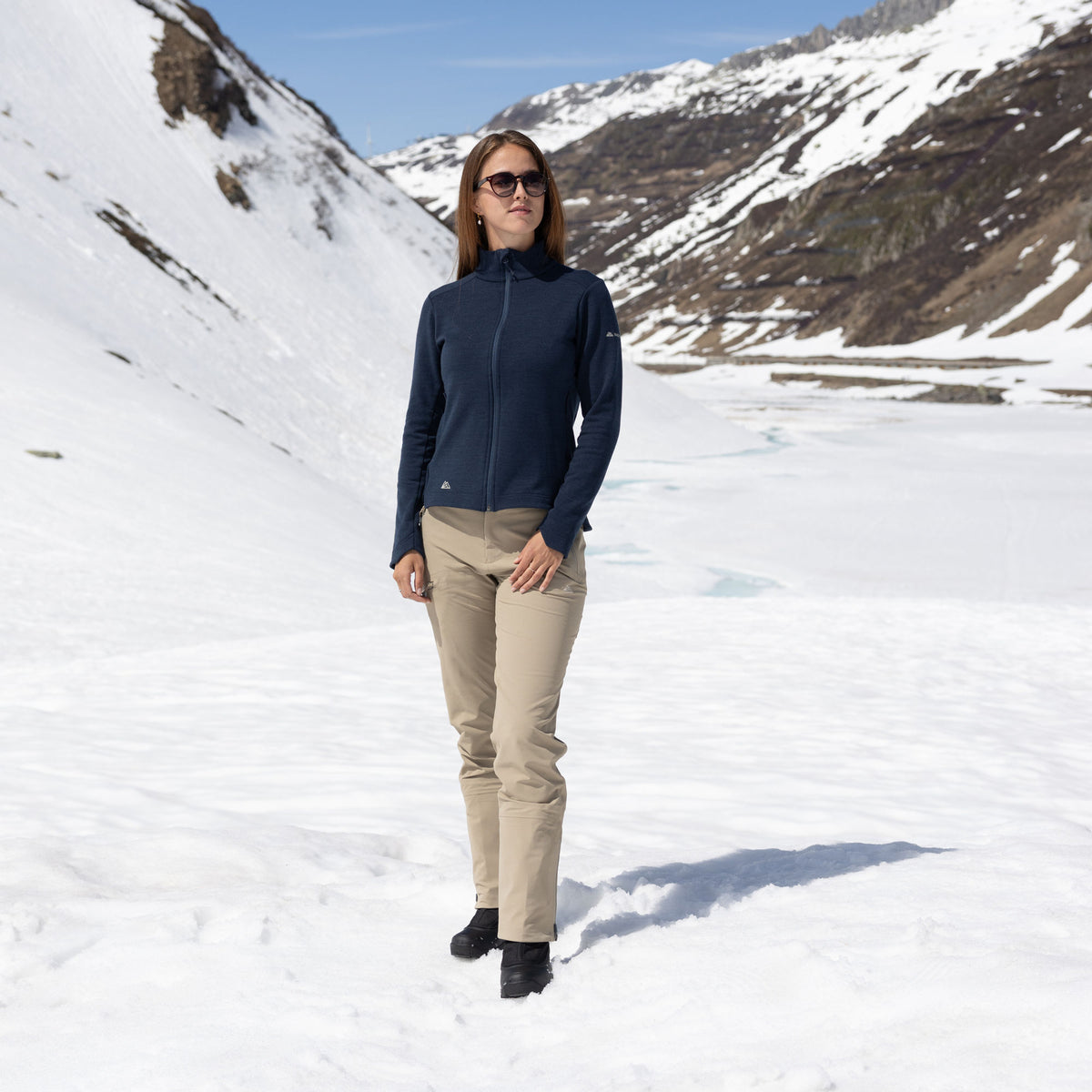 R4 Merino Fleece Jacket Women | navy