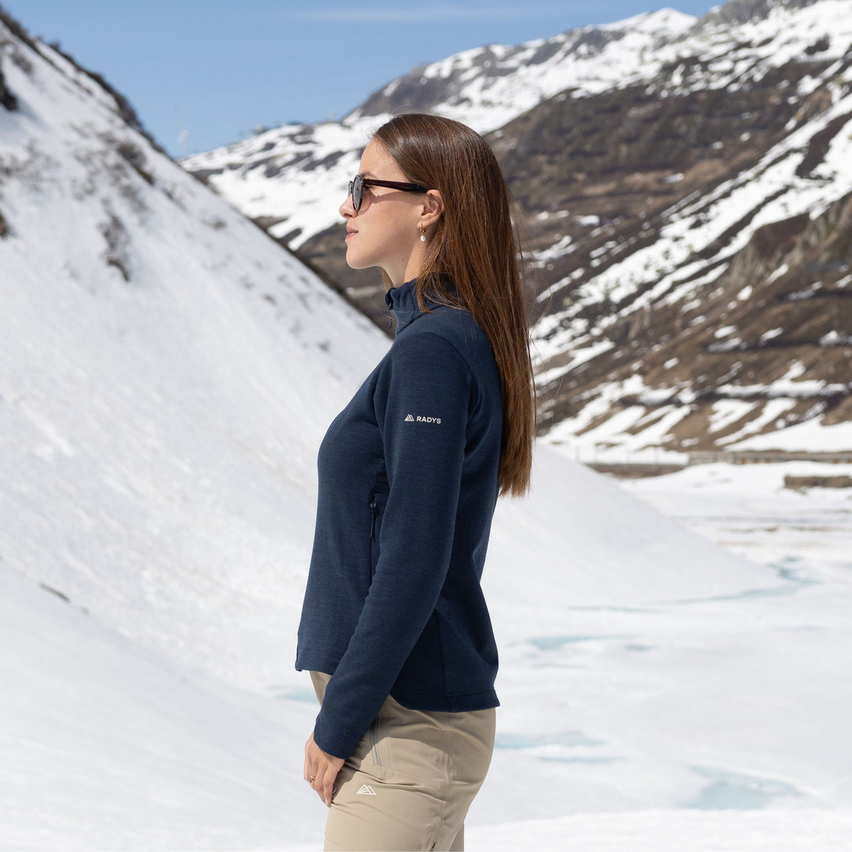 R4 Merino Fleece Jacket Women | navy