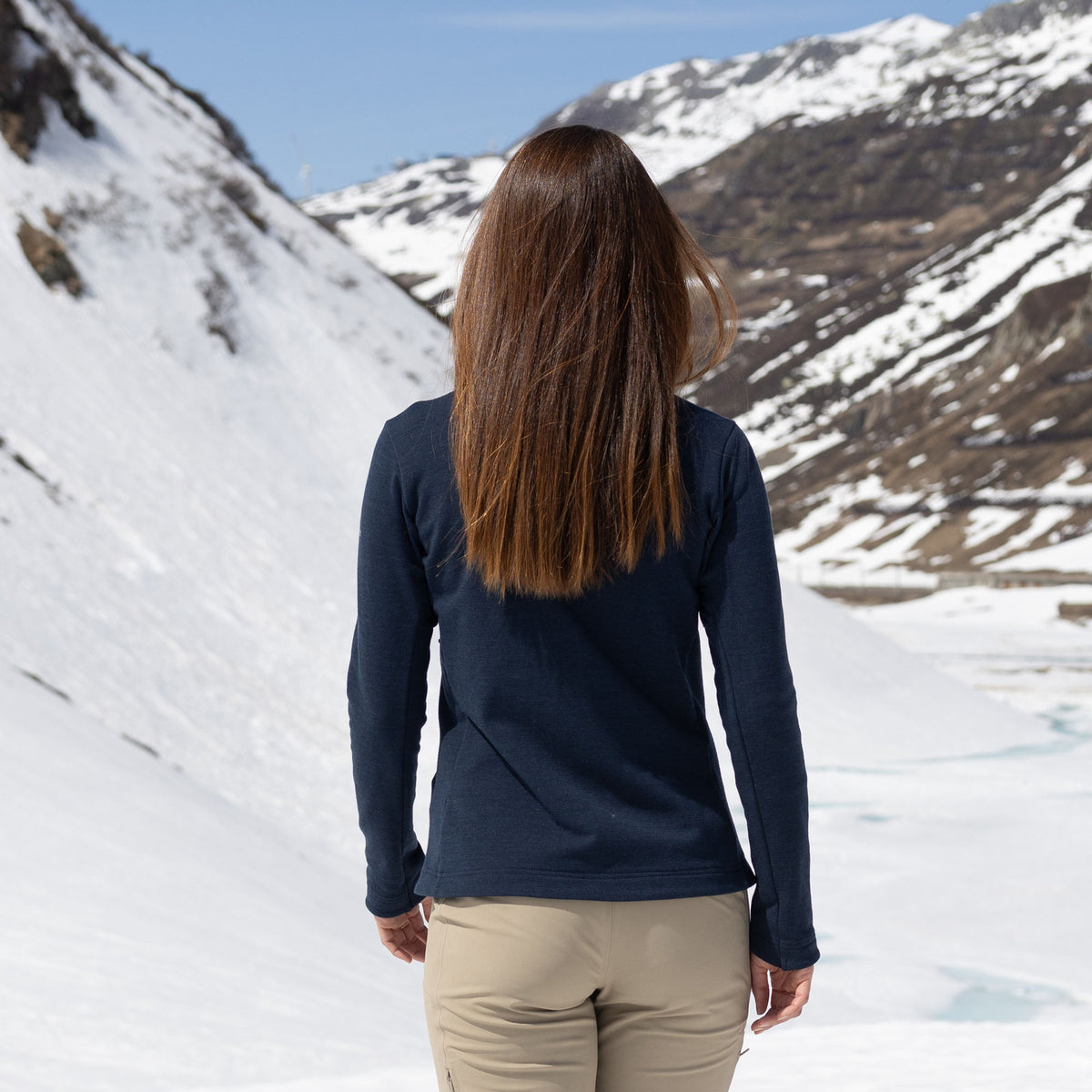 R4 Merino Fleece Jacket Women | navy