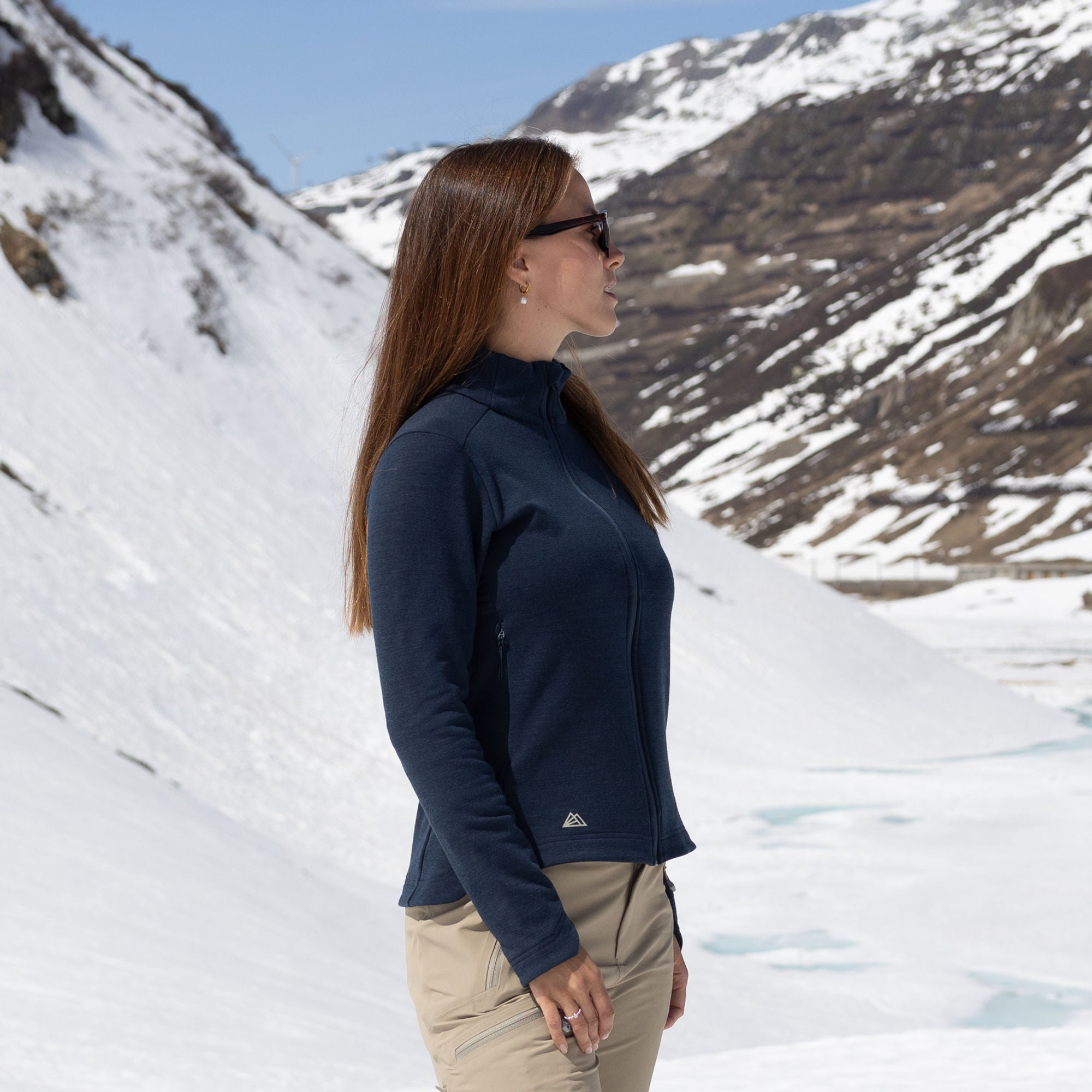 R4 Merino Fleece Jacket Women | navy