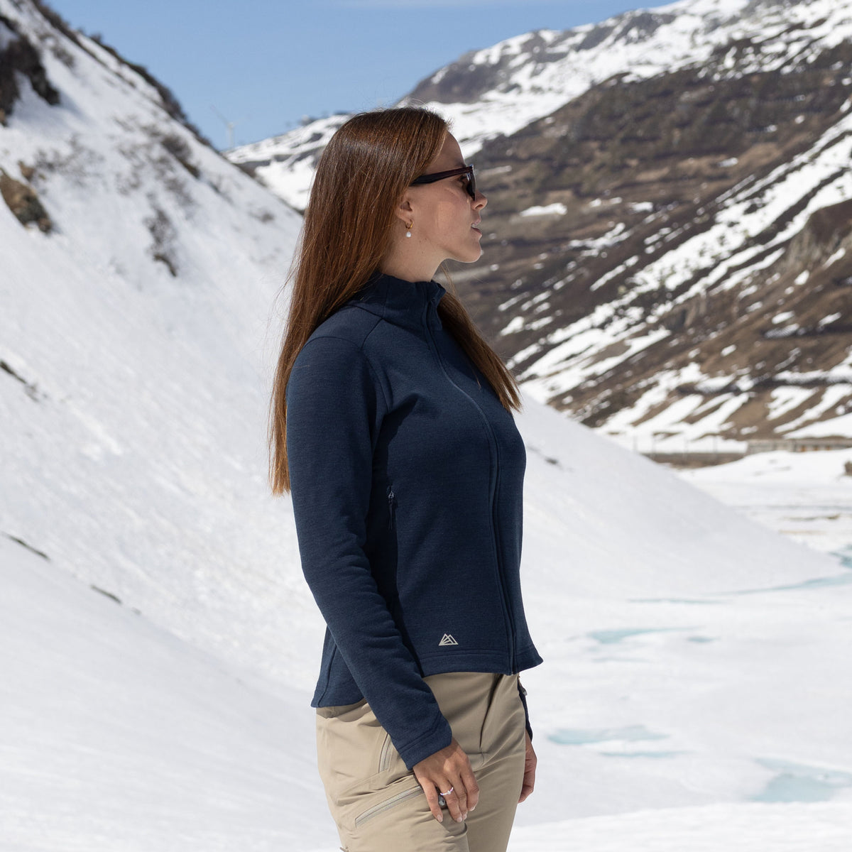 R4 Merino Fleece Jacket Women | navy