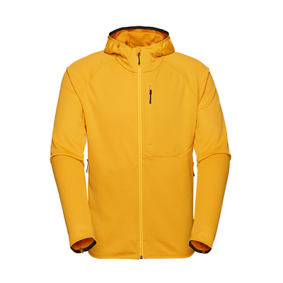 R4 Merino Waffle Hoody Jacket Men | honeycomb