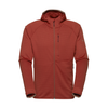 R4 Merino Waffle Hoody Jacket Men | merlot