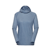 T-shirt léger en mérinos R5 à manches longues femme | bleu ombre