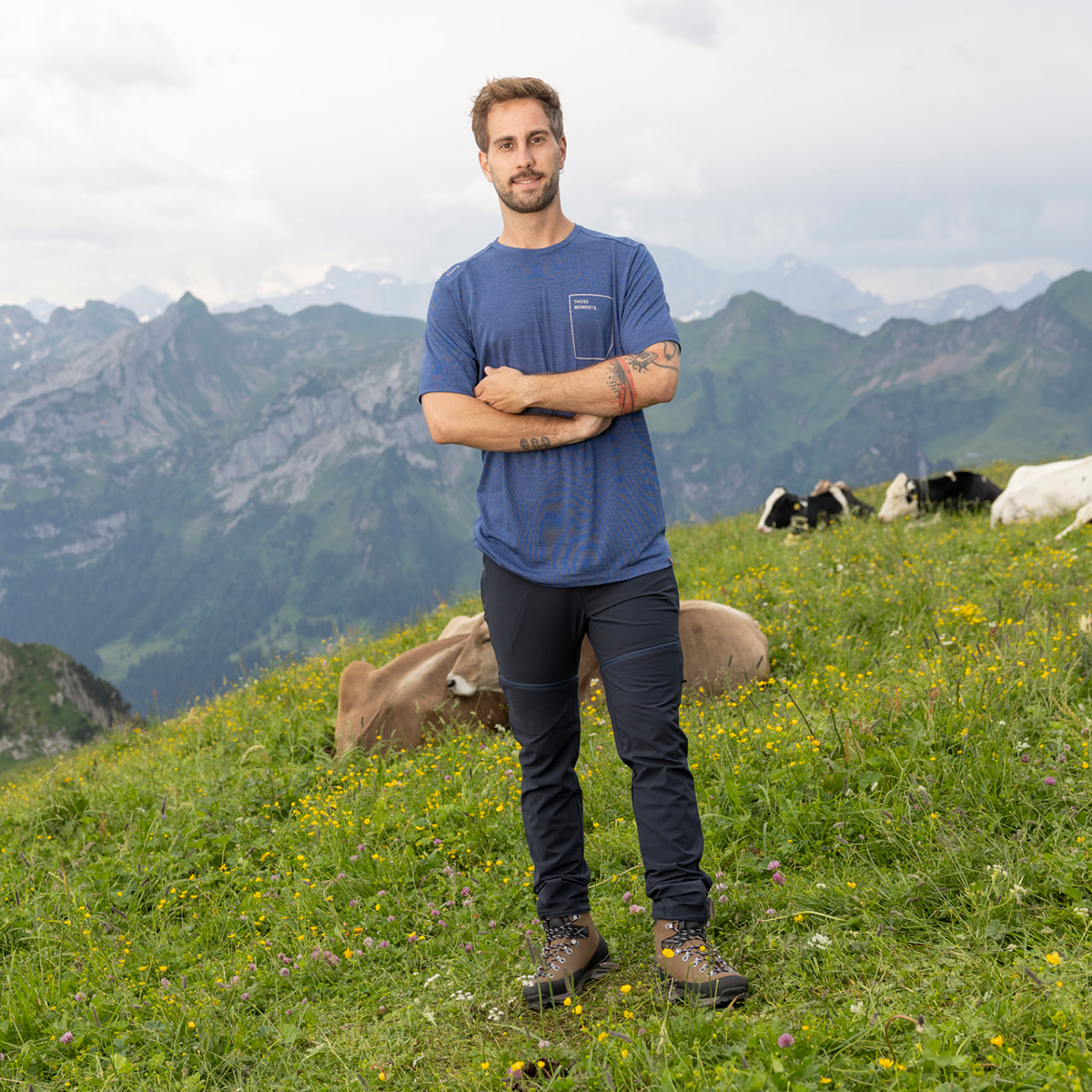 R5 Light Merino T Men | yale blue