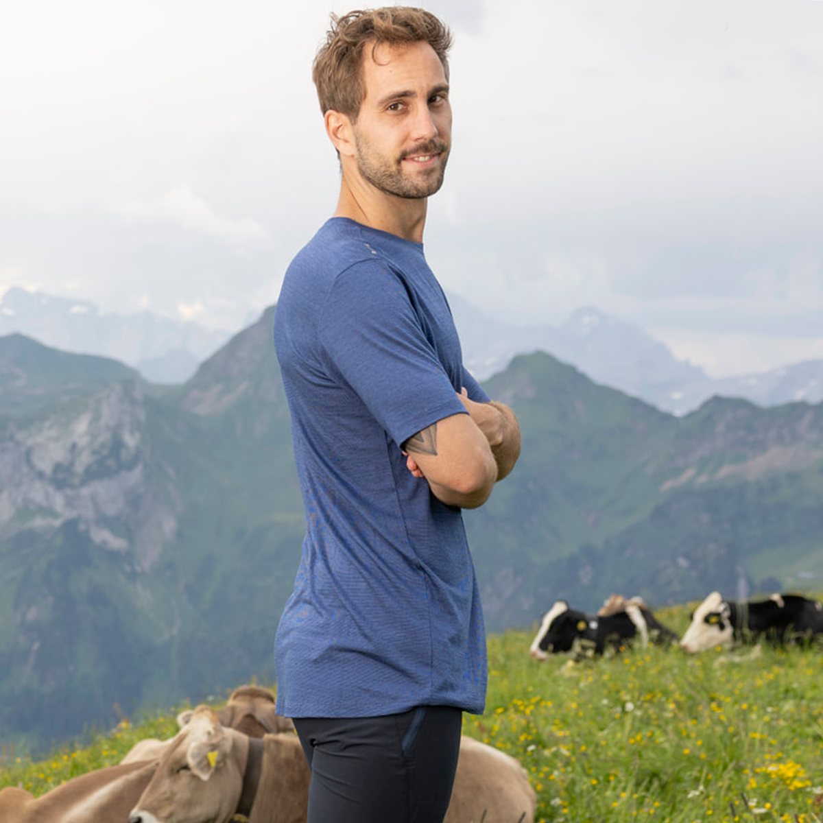 R5 Light Merino T Men | yale blue
