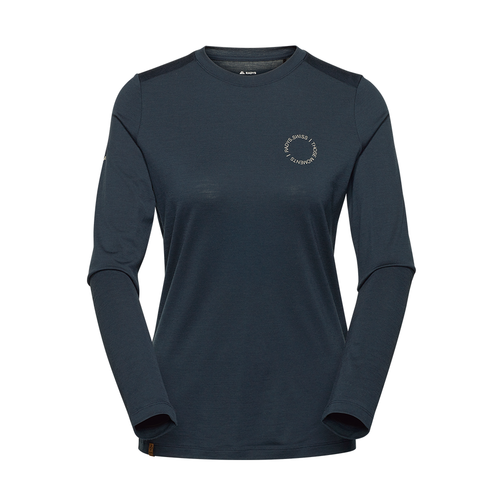 R5 Base Merino Shirt Long Women | navy
