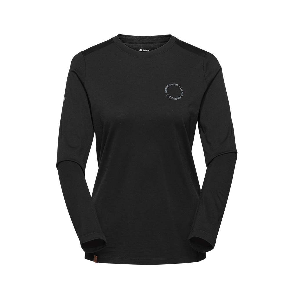 R5 Base Merino Shirt Long Women | black