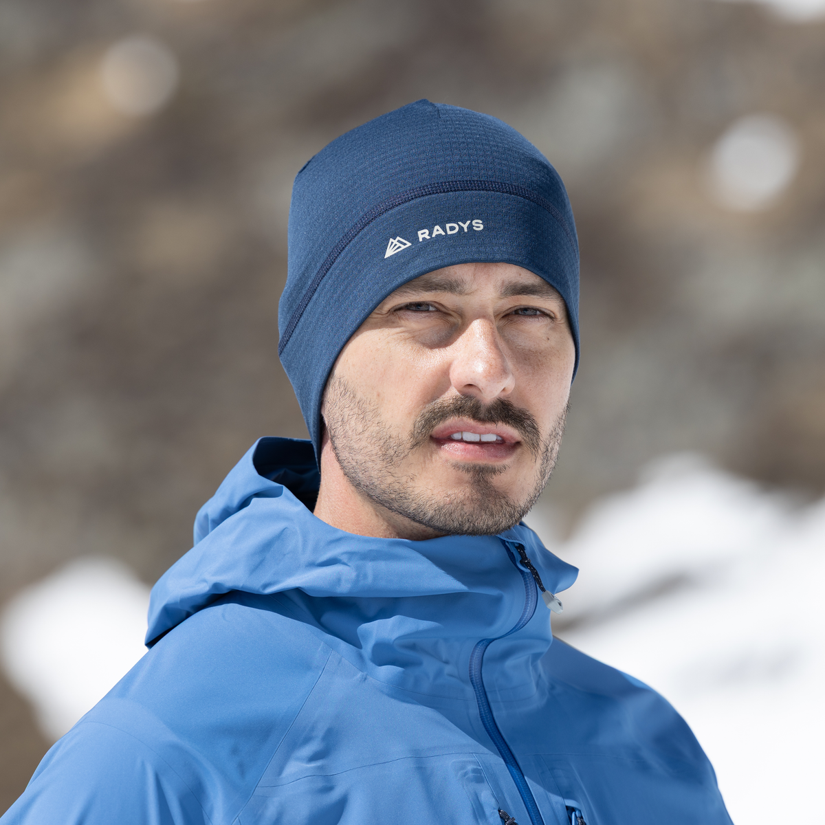 RA Merino Waffle Cap unisex | navy