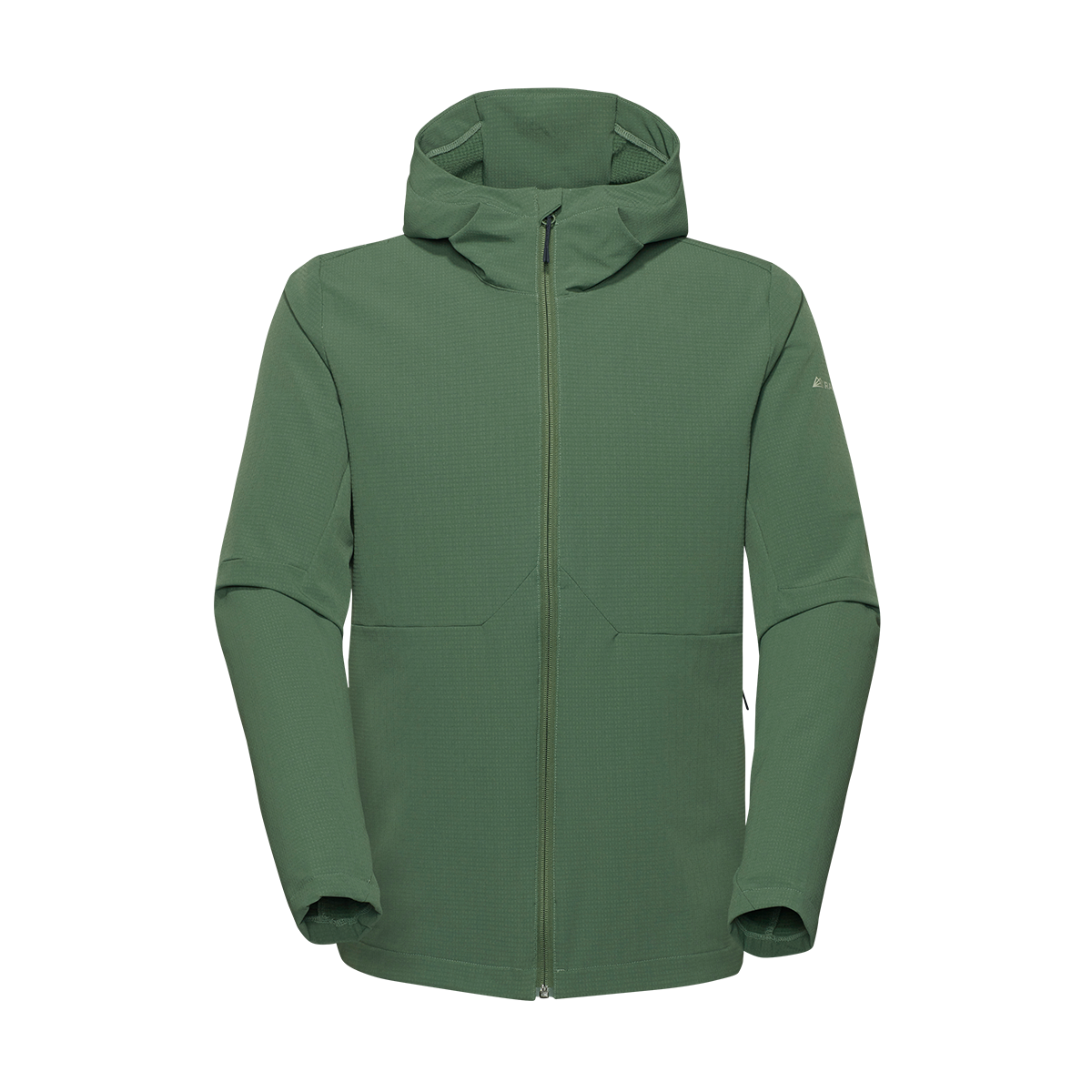 Veste à capuche en polaire tissée R4 pour hommes | Vert orme
