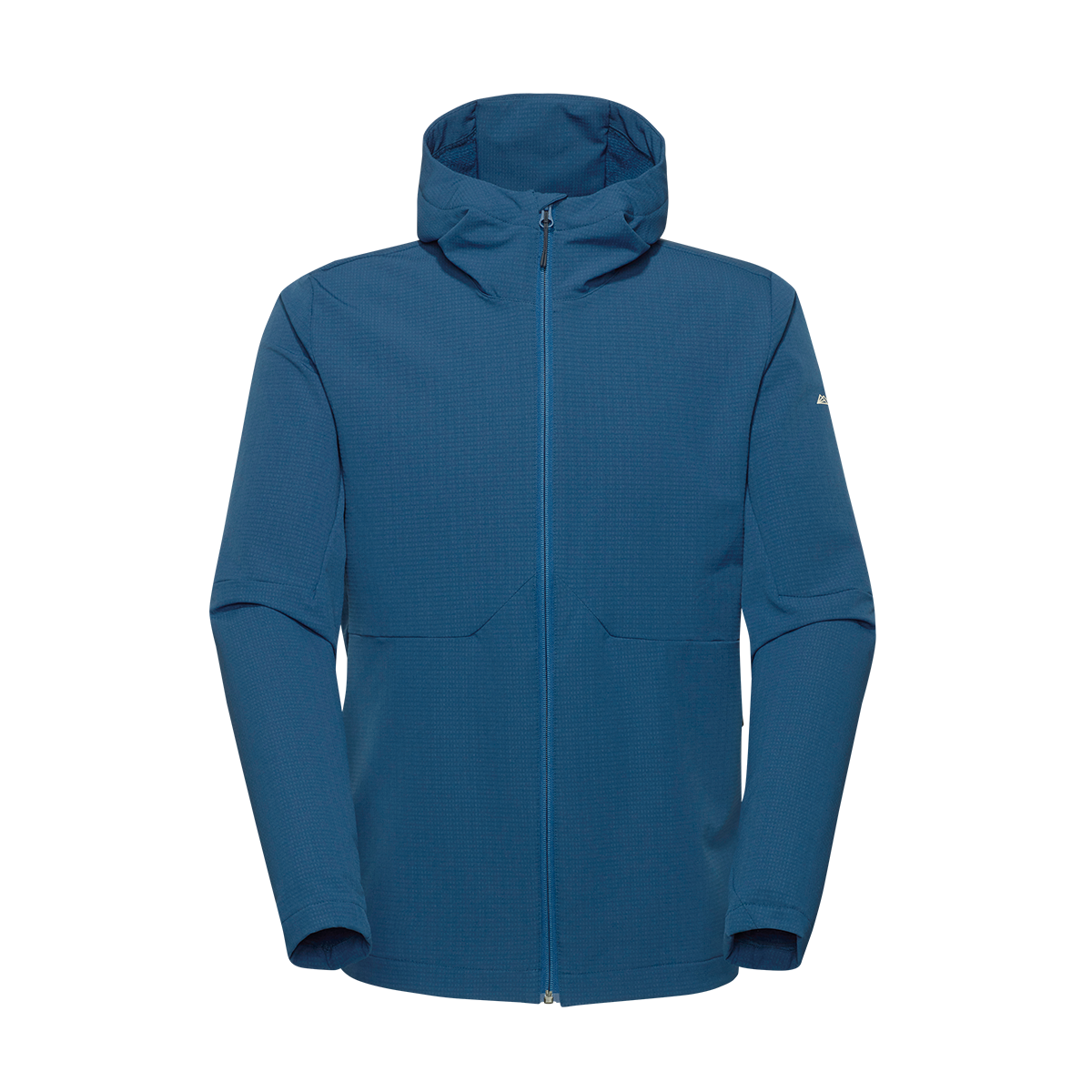 Veste à capuche en polaire tissée R4 Homme | bleu yale