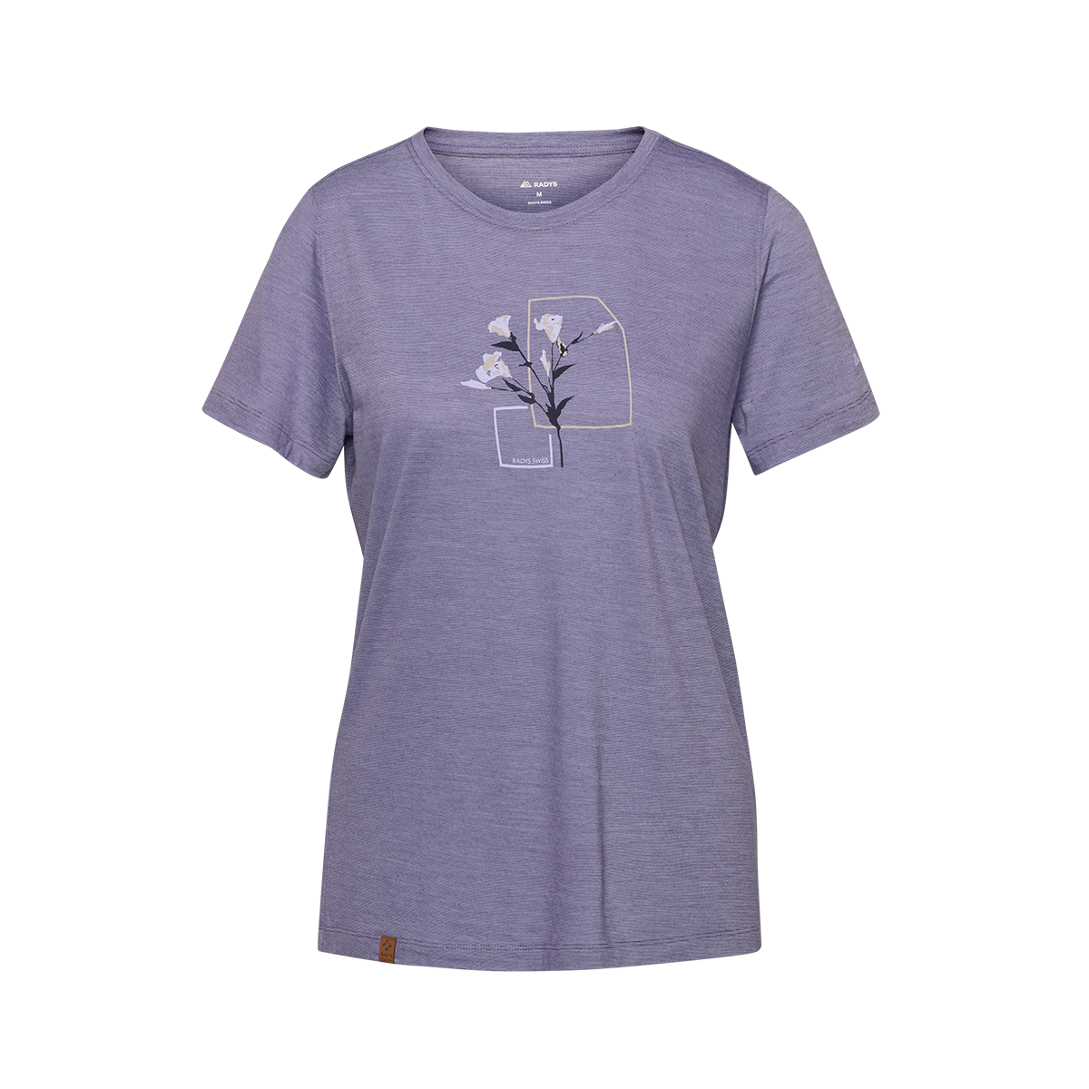 R5 Light Merino Flower T-Shirt Women | mauve