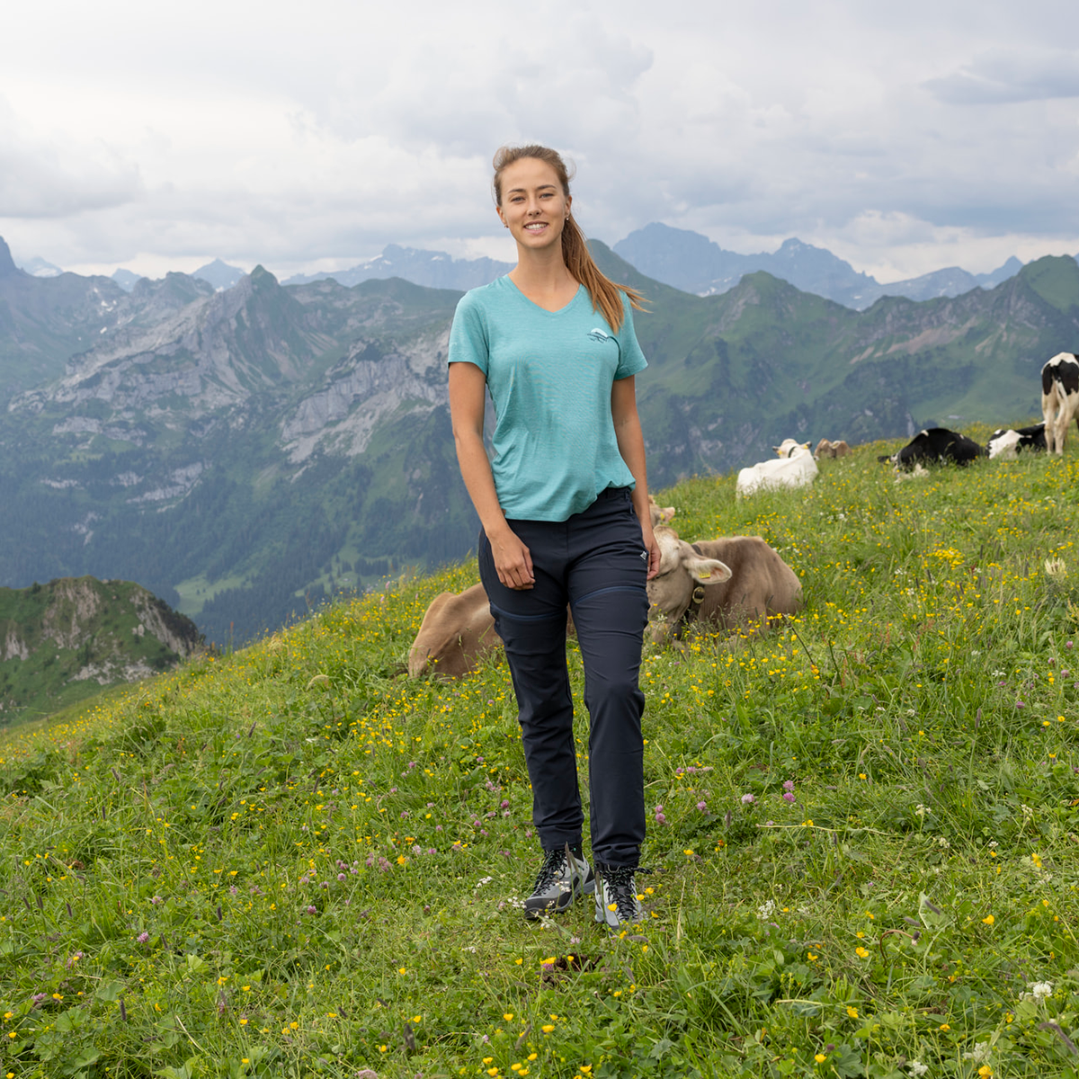 R5 Light Merino Saentis T-Shirt Women | bay