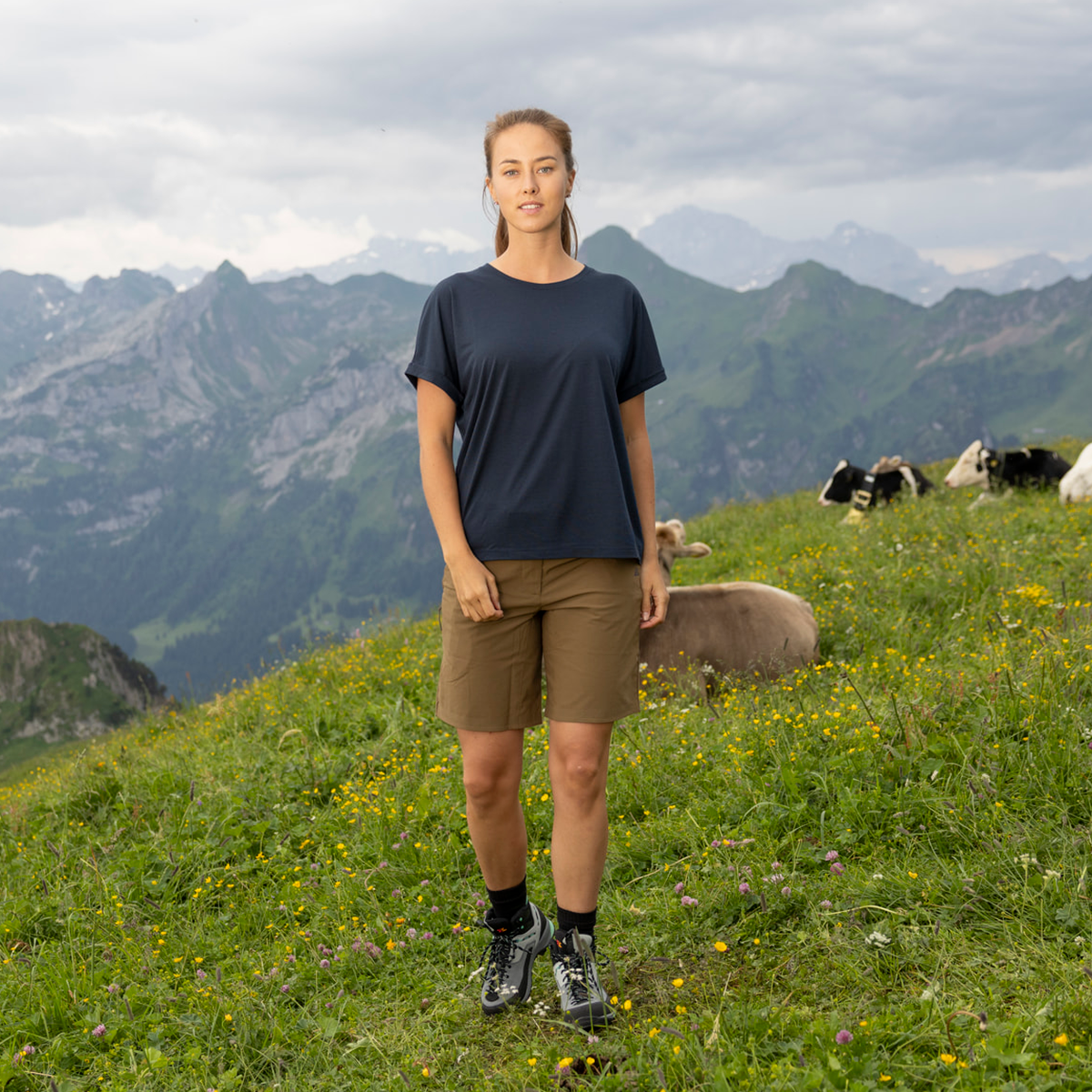 R5 Light Merino T W Women | navy