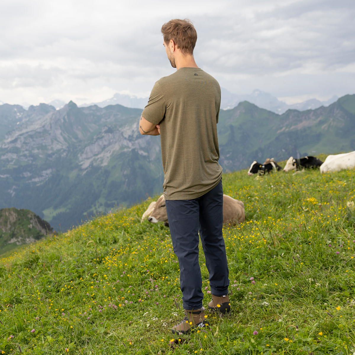 R5 Light Merino Scenic T M Men | clay