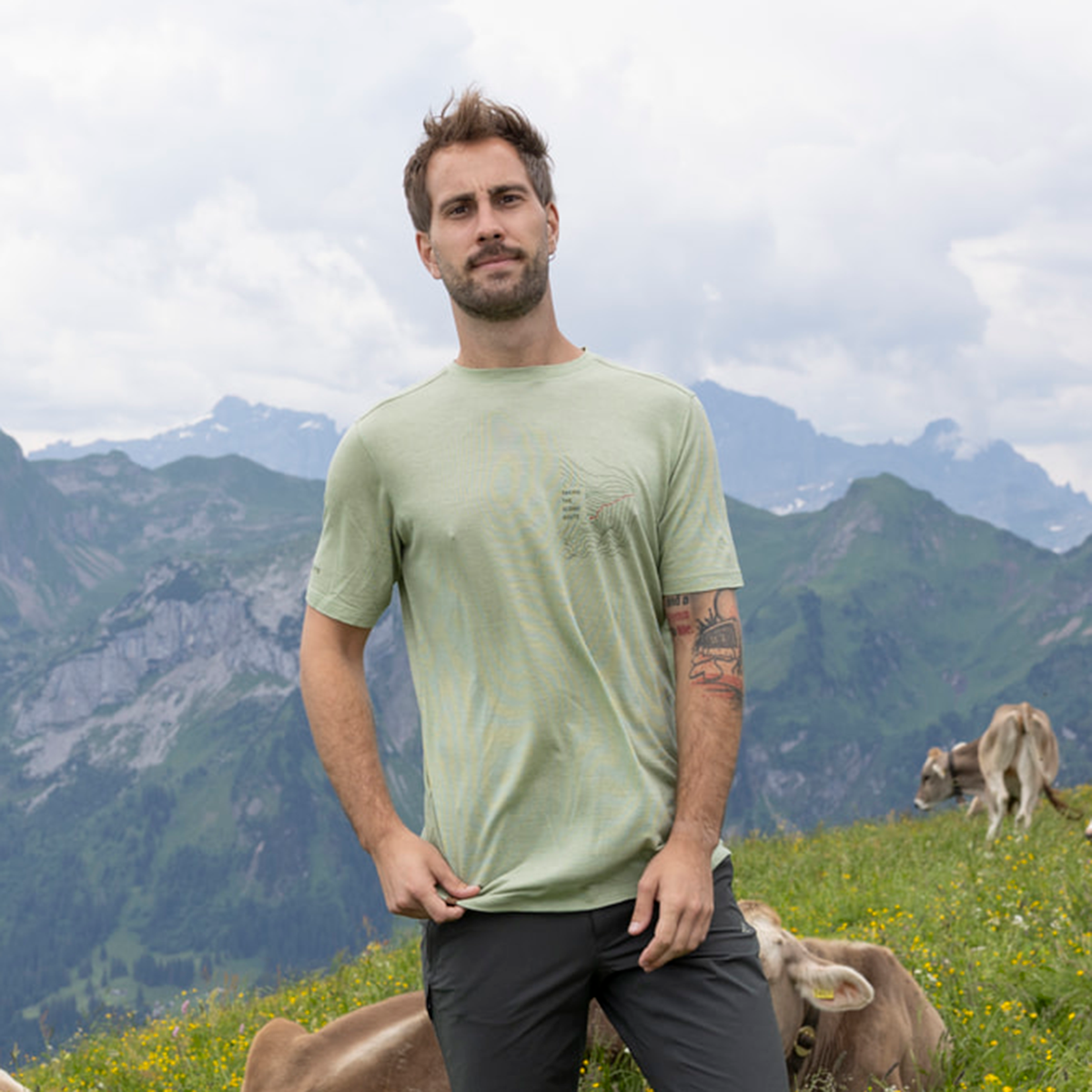 R5 Light Merino Scenic T M Men | Reed