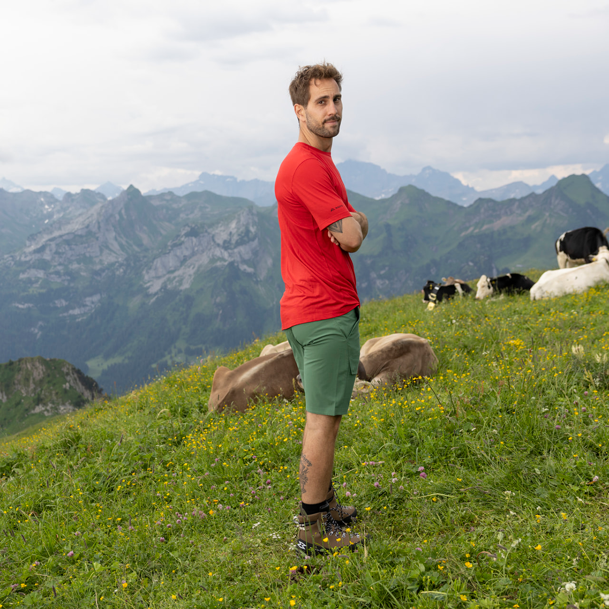 R5 Light Merino Scenic T M Men | signal red