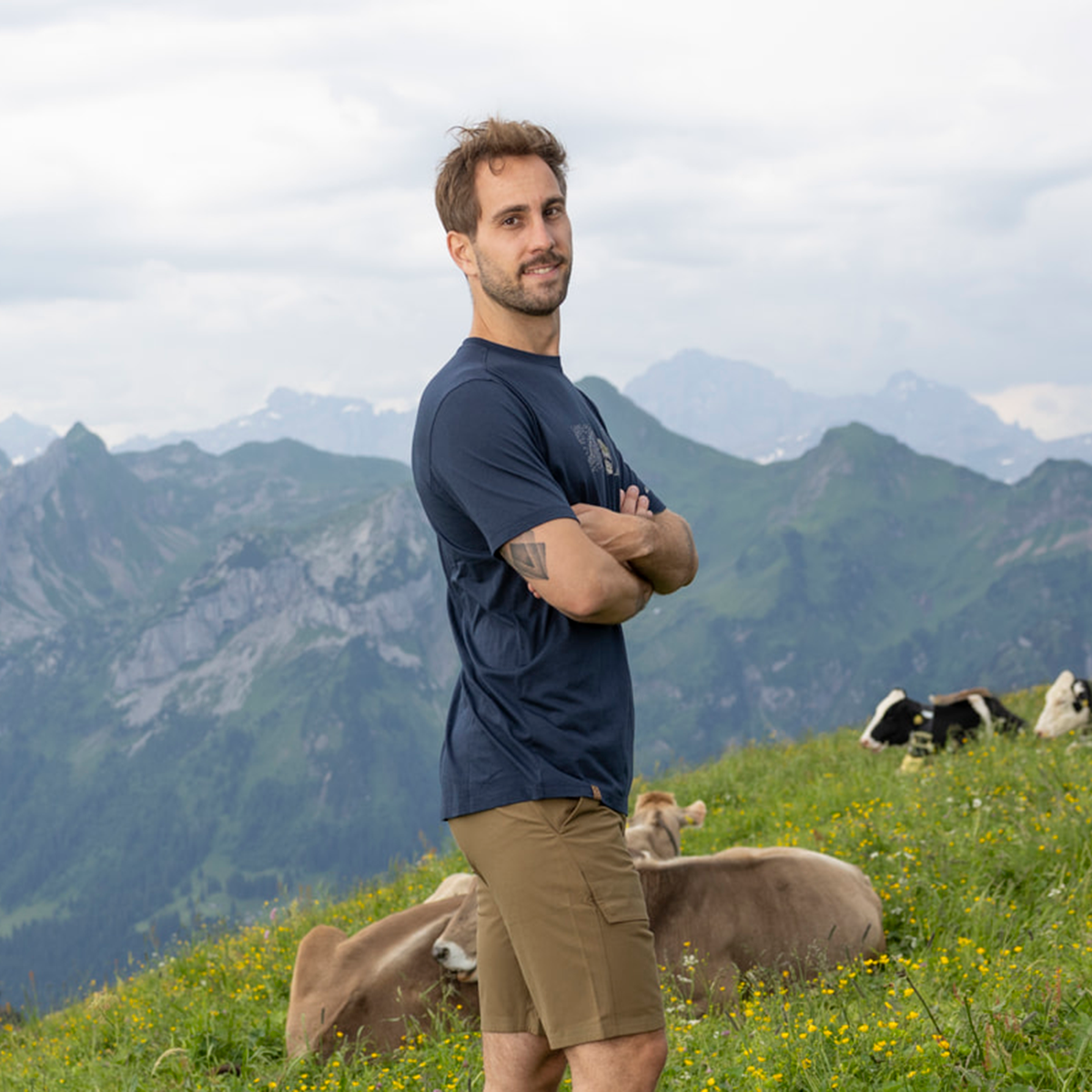 R5 Mint Map T-Shirt Men | navy